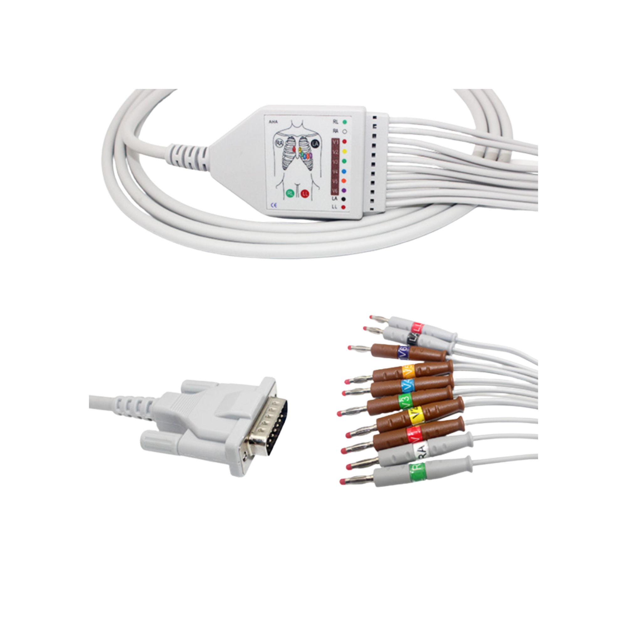 Cable Paciente ECG Decapolar DB15